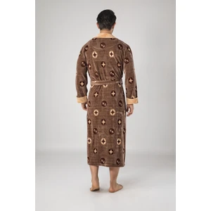 Kahve Bambo Cotton Erkek Sabahlık
