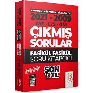 Benim Hocam Yayınları 2021-2009 YKS 2.Oturum Ea Sözel Son 13 Yıl Tıpkı Basım Fasikül Fasikül Çıkmış Sorular