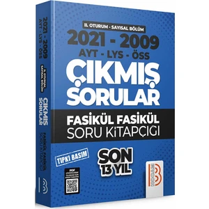 Benim Hocam Yayınları 2021-2009 YKS 2.Oturum Sayısal Son 13 Yıl Tıpkı Basım Fasikül Fasikül Çıkmış Sorular