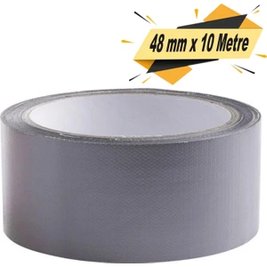 Gri Tamir İzolasyon Bandı 48 Mm X 10 Mt Duct Tape Su Geçirmez Sızdırmazlık Takviye Bant Bandı