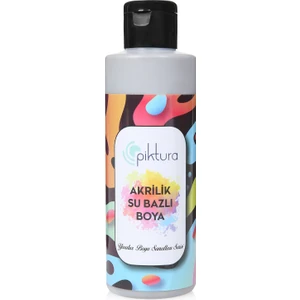 Koyu Gri Su Bazlı Akrilik İç Cephe Boyası 200 ml – Silikon Katkılı, Kokusuz, Yüksek Örtücülük, Dekoratif Duvarlar İçin