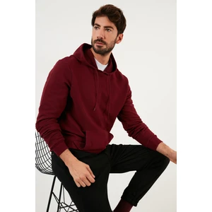 Pamuklu Kapüşonlu Kanguru Cepli Slim Fit Erkek Sweat 5896598