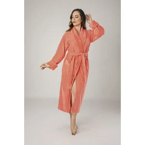 Pembe Filoşlu Cotton Bayan Bornozu