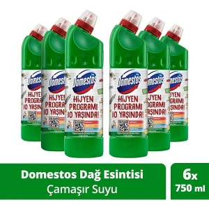 Dağ Esintisi Maksimum Hijyen Çamaşır Suyu 750 ml - 6'lı Paket