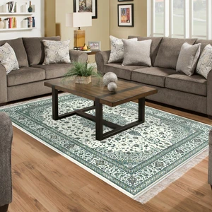 Alanur Home Eko Trend Djt Halı Yıkanabilir Kaymaz Taban P1372 Osmanlı Yeşil