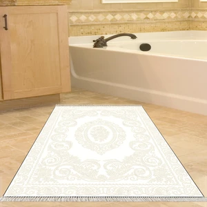 Alanur Home Eko Trend Djt Banyo Paspası Yıkanabilir Kaymaz Taban 747 Klasik Krem