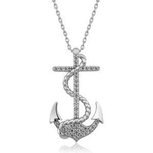 925 Gümüş Çapa 925 Ayar Gümüş Kolye