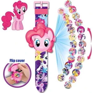 My Little Pony Karakterli Projeksiyonlu  24 Farklı Karakteri Yansıtan Kol Saati