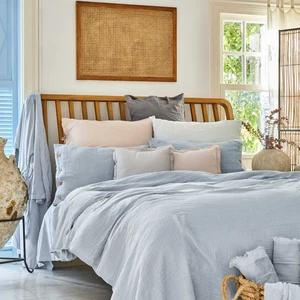 Karaca Home 4 Element Mavi %100 Pamuk Çift Kişilik Yatak Örtüsü