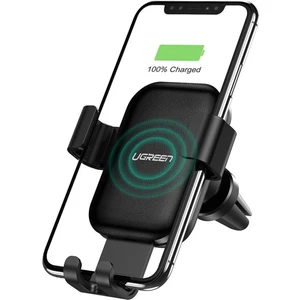 10W Kablosuz Şarj Destekli Araç Içi Mekanik Telefon Tutucu