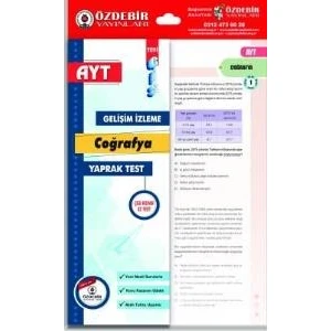 Özde Bir Yayınları Muhtelif Özdebir AYT Coğrafya Gis Yaprak Test