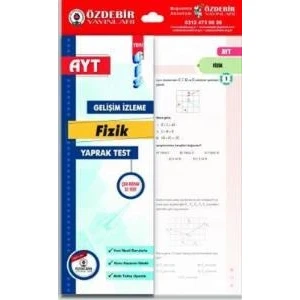 Özde Bir Yayınları Muhtelif Özdebir AYT Fizik Gis Yaprak Test