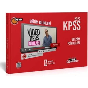 İSEM Yayıncılık Muhtelif KPSS Eğitim Bilimleri Gelişim Psikolojisi Video Ders Notu 2022