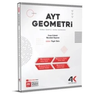 4K Muhtelif 4K AYT Geometri Konu Özetli Soru Bankası