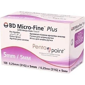 BD Micro-Fine Plus Kalem Iğnesi 0,25 mm 31 gr x 5 mm