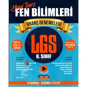 Yeni Tarz Yayınları Yeni Tarz 8. Sınıf Lgs Fen Bilimleri Branş Denemeleri
