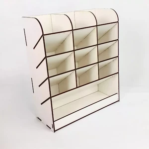 Başarı Atolye Begonya Masa Üstü Organizer Beyaz 25,5 x 9,2 x 21 cm