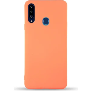 Samsung A20S Lansman Kılıf Arka Kapak Turuncu
