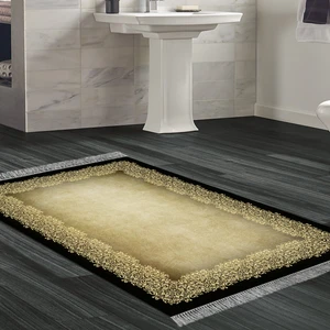 Alanur Home Eko Trend Djt Banyo Paspası Yıkanabilir Kaymaz Taban 1674 Modern Kahve