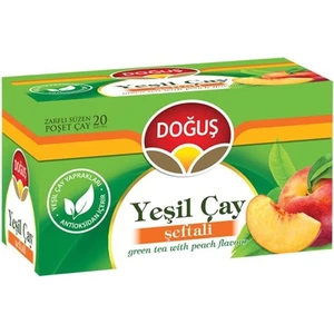 Şeftalili Yeşil Bardak Poşet Çay 20'li