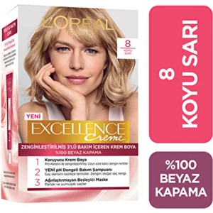 L'Oréal Paris Loreal Paris  L'oreal Paris Excellence Loreal Paris Excellence Creme 8 Blonde Kategori Saç Boyası