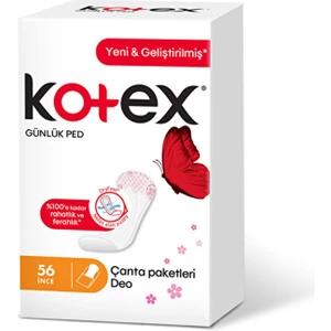 Günlük Ped 56'lı Gerçek Pamuklu Yüzey Parfümlü Ultra İnce Ekstra Koruma Rahat Kullanım