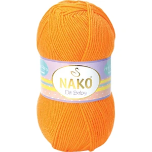 Elit Baby Anti-Pilling El Örgü Ipi Ipliği Yünü Renk KODU:4038-PORTAKAL Kabuğu