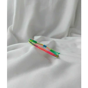 Eva Takı Renkli Örgü Ip Arkadaş Bilekliği