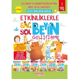 Etkinliklerle Sağ Beyin Sol Beyin Geliştirme 7 Yaş - 6’lı Set - Canan Öztürk