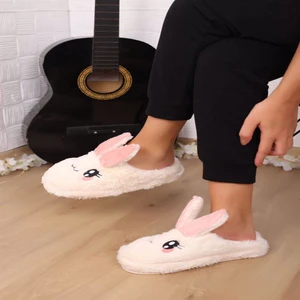 Peluş Panduf Terlik Kadın Panduf Terlik Hayvanlı Panduf Tavşanlı Panduf