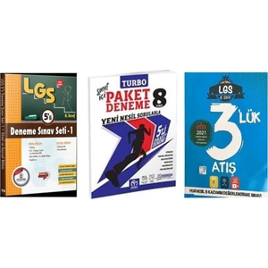 Özdebir Yayınları 8. Sınıf LGS 5li Deneme + Model Yayınevi Turbo Paket Deneme + Oscar 3'lü Deneme