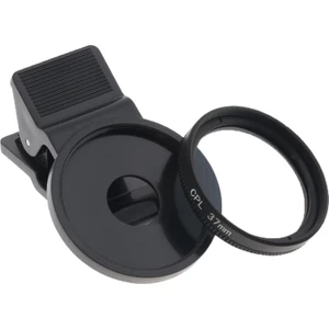 Cpl Dairesel Polarzer Akıllı Telefon Lens 37MM Için Polarize Lens Filtresi