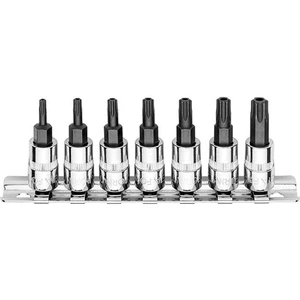 Form 7 Parça 1/4 5 Köşe Delikli Torx Uçlu Lokma Takımı