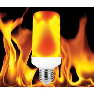 Alev Efektli LED Ampul 3 Kademeli