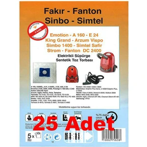 Sinbo Svc 3449 Toz Torbası Kağıt 25 Adet