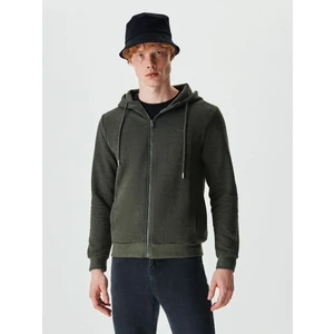 Ltb Erkek Kapişonlu Fermuarli Danika Sweatshirt Haki
