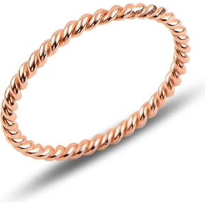 Söğütlü Silver Gümüş Rose Ince Yüzük