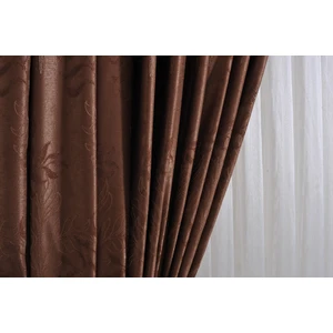 Vanessa Perde Nubuk Kendinden Desenli Ağır Gramajlı Kırışmaz  Fon Perde