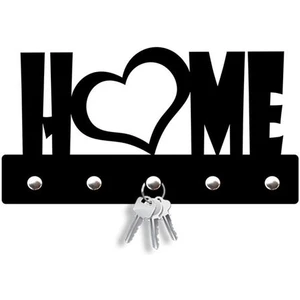 Toprak Lazer Kesim Home Anahtarlık Askılık Dekoratif Home Anahtarlık