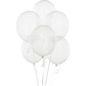 Şeffaf Metalik Balon (12 Adet)