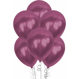 Mürdüm Metalik Balon (30 Adet)