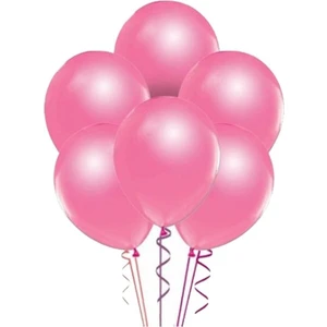 Pembe Renk Metalik Balon (30 Adet)