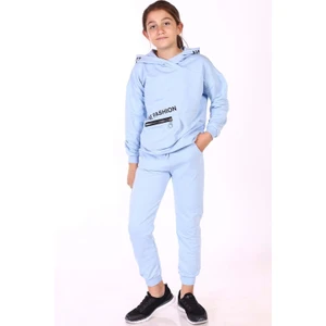 Toontoy Kids Toontoy Kız Çocuk Cep Detaylı Baskılı Eşofman Takımı