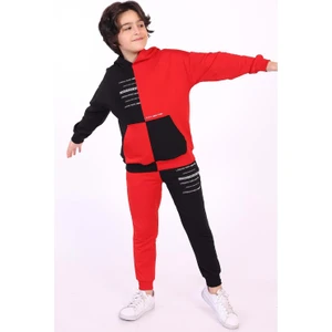 Toontoy Kids Toontoy Erkek Çocuk Kanguru Cepli Eşofman Takım