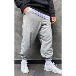 Gri Oversize Eşofman Altı