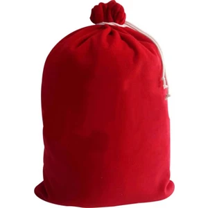 Tahtakale Marketi Yetişkin Noel Baba Çuvalı Polar Yılbaşı Hediye Çuvalı 50 x 75 cm Büyük Boy