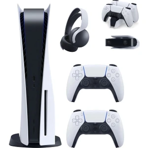 Playstation 5 + 2.Dualsense + PS5 Pulse 3D Kulaklık + PS5 Şarj İstasyonu + PS5 Kamera
