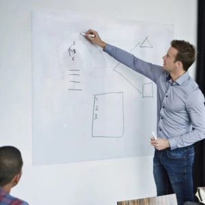 2 Adet 120X150 Pratik Akıllı Beyaz Kağıt Tahta Doldurulabilir Silgili Beyaz Tahta Kalemi Hediye