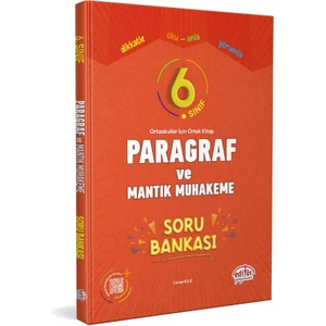 Editör Yayınları 6. Sınıf Paragraf ve Mantık Muhakeme Soru Bankası