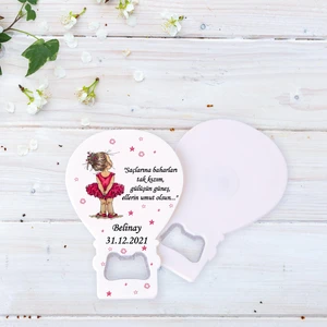 Yaşam Baskı Balon Açacaklı Magnet Doğum Günü 25'li